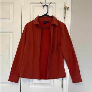 Sonoma Life Style Zip Up Jacket Orange Size Medium
